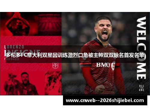 多伦多FC意大利双星因训练激烈口角被主帅双双除名首发名单